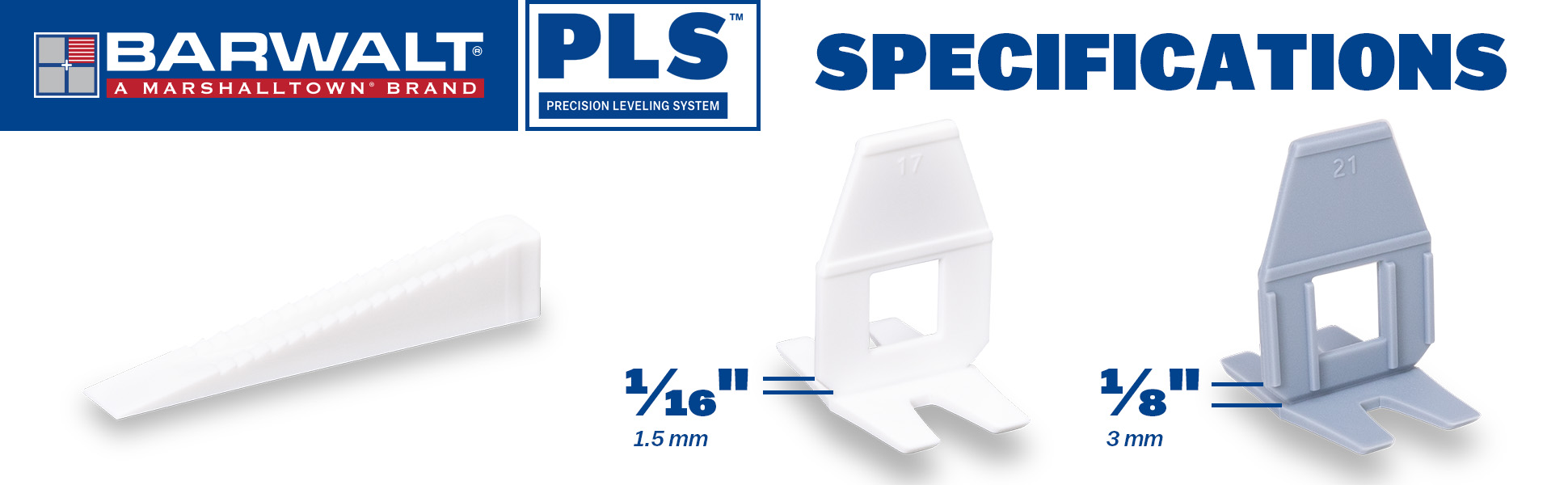 BARWALT PLS Tile Leveling System specifications